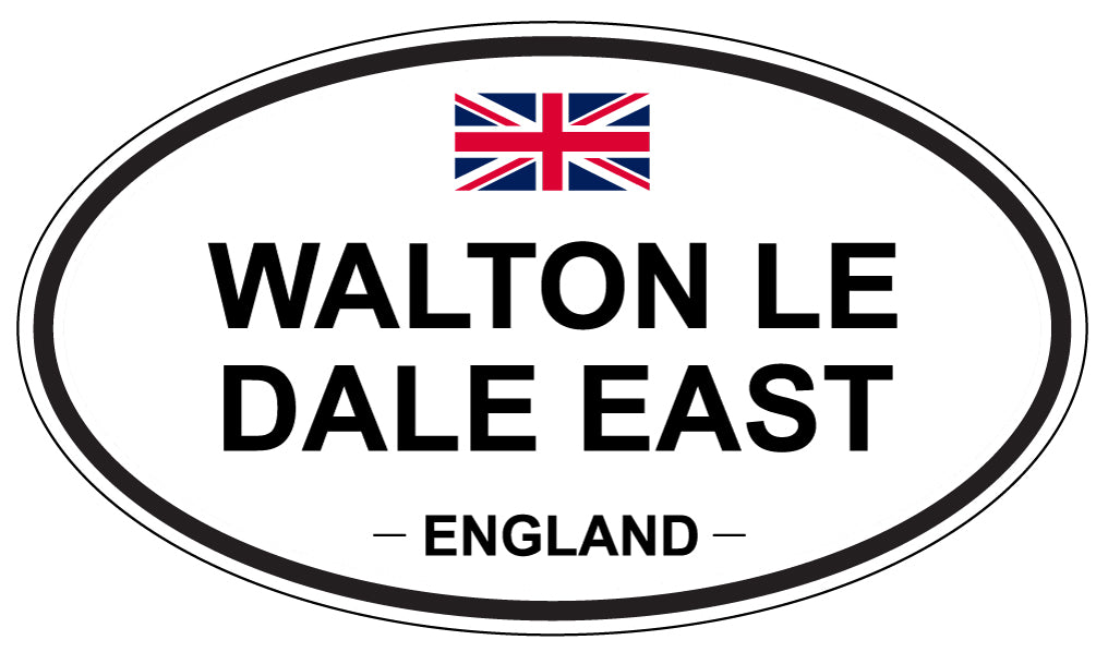 WALTON LE DALE EAST, England - Oval Magnet