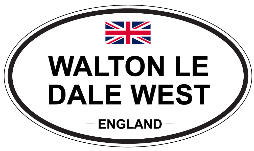 WALTON LE DALE WEST, England - Oval Magnet