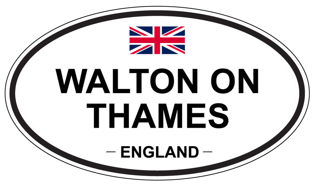 WALTON ON THAMES, England - Oval Magnet