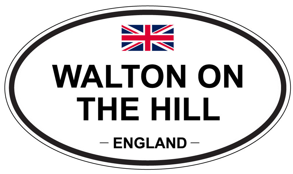 WALTON ON THE HILL, England - Oval Magnet