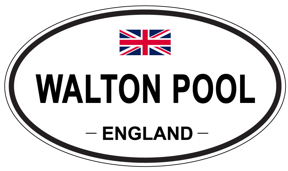 WALTON POOL, England - Oval Magnet