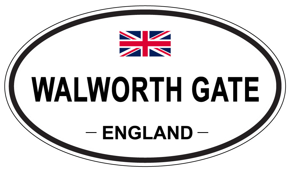 WALWORTH GATE, England - Oval Magnet
