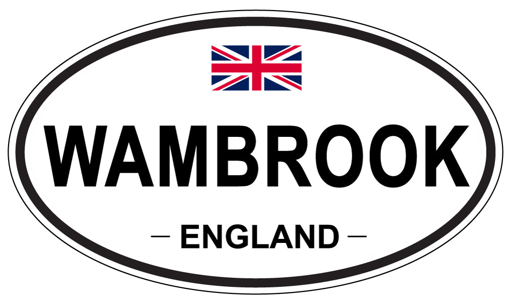 WAMBROOK, England - Oval Magnet