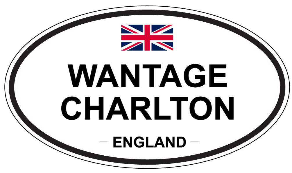 WANTAGE CHARLTON, ENGLAND - Oval Sticker