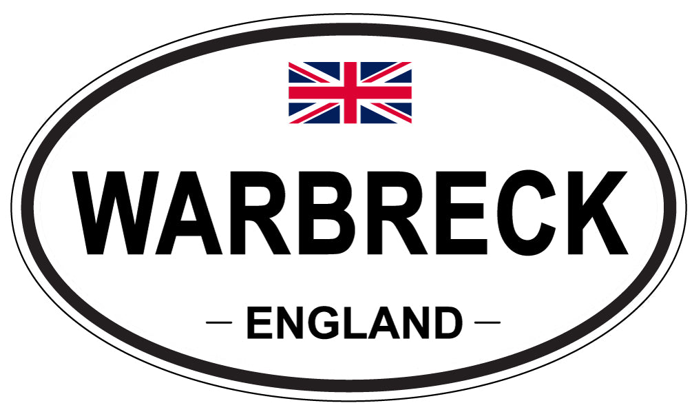 WARBRECK, England - Oval Magnet