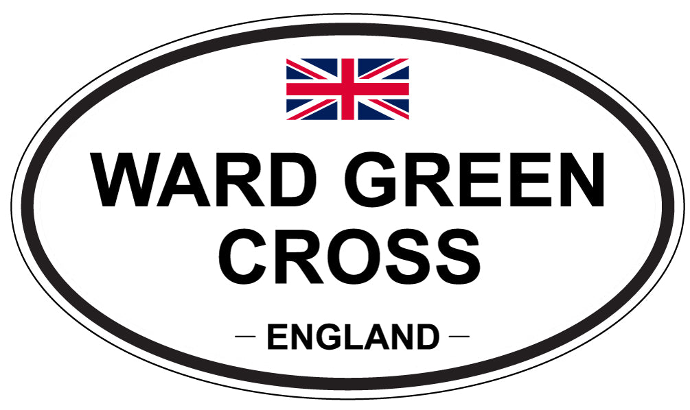 WARD GREEN CROSS, England - Oval Magnet