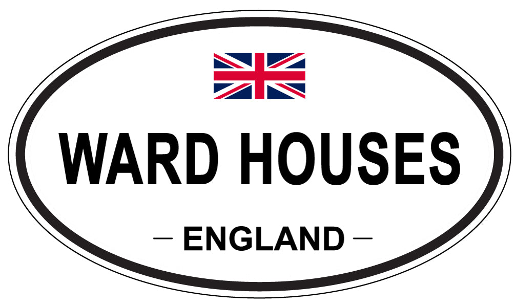WARD HOUSES, England - Oval Magnet
