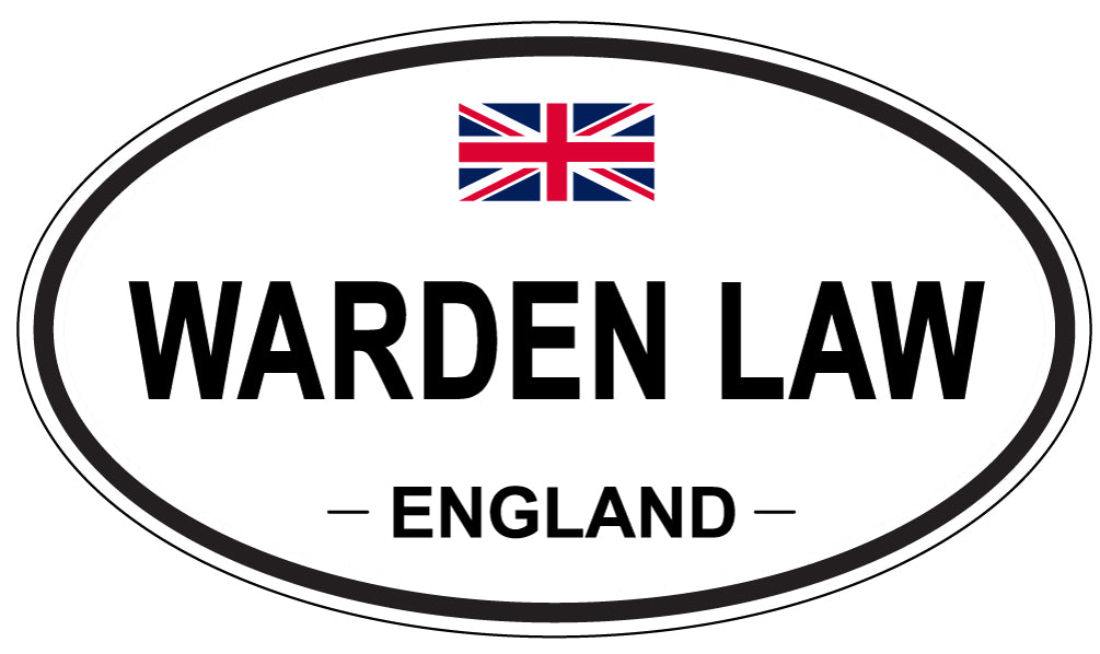 WARDEN LAW, England - Oval Magnet