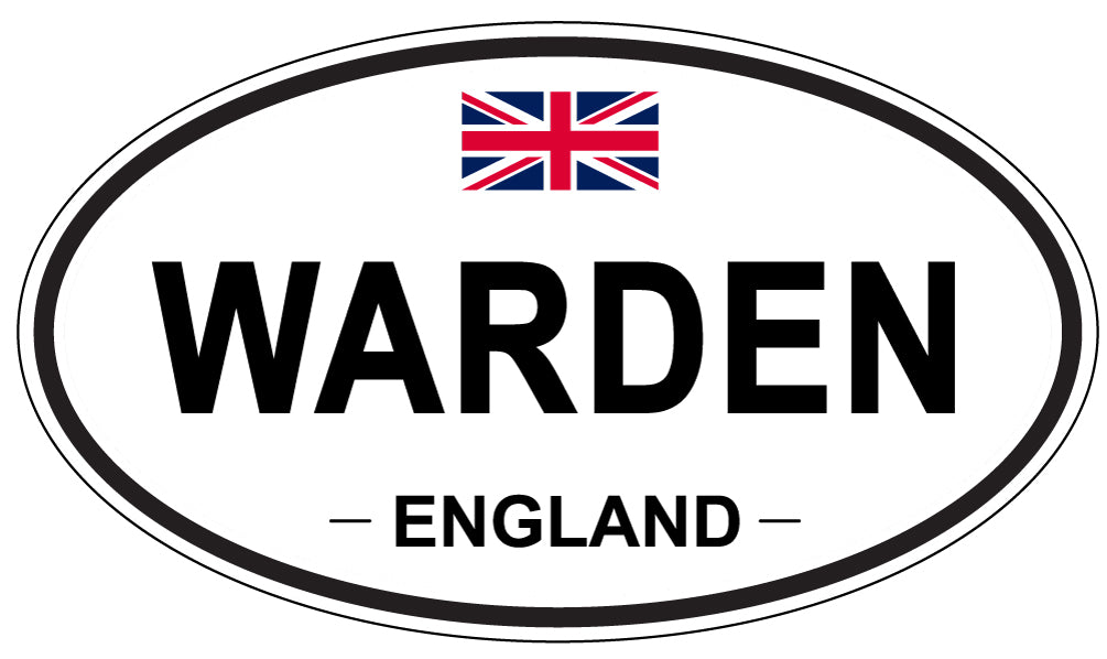 WARDEN, England - Oval Magnet