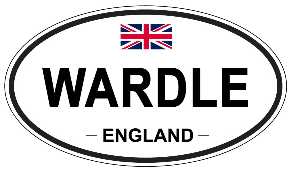 WARDLE, England - Oval Magnet