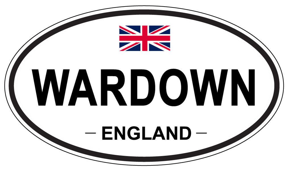 WARDOWN, England - Oval Magnet