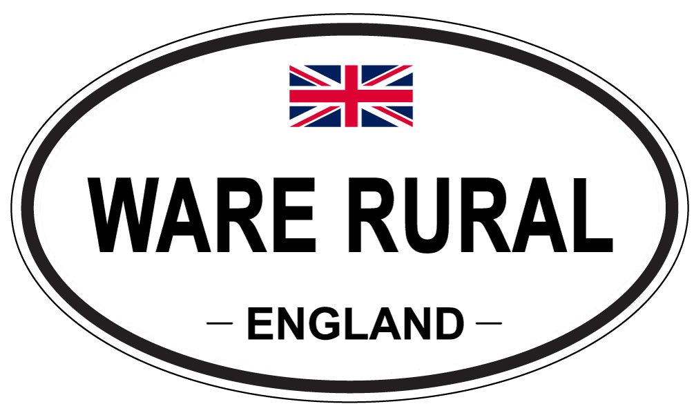 WARE RURAL, England - Oval Magnet