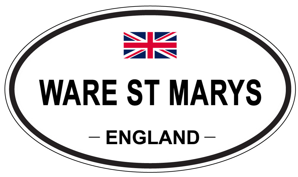 WARE ST MARYS, England - Oval Magnet
