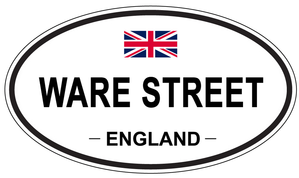 WARE STREET, England - Oval Magnet