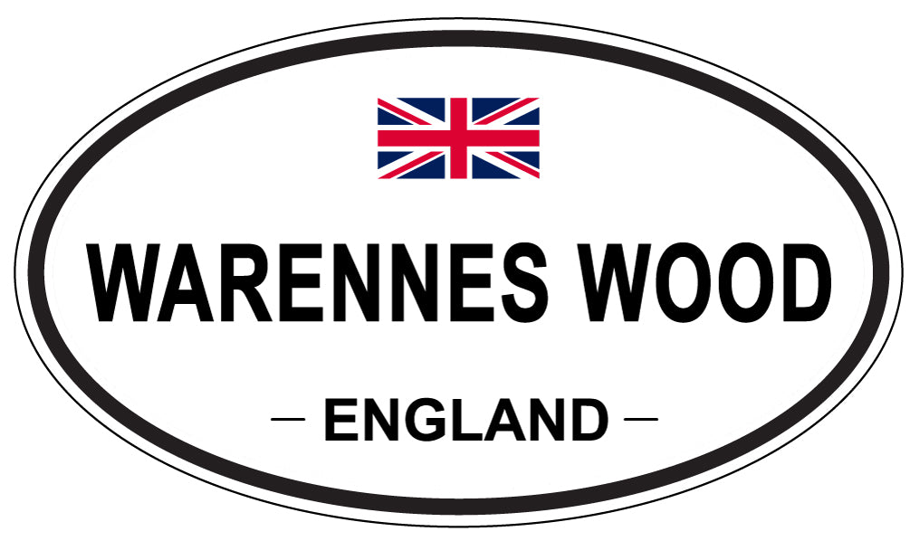 WARENNES WOOD, England - Oval Magnet