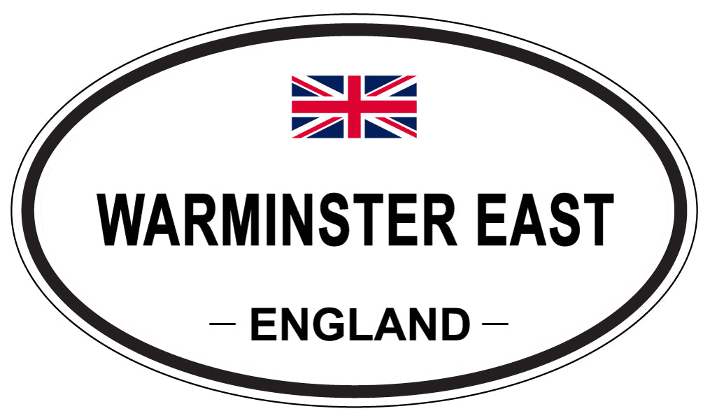WARMINSTER EAST, England - Oval Magnet