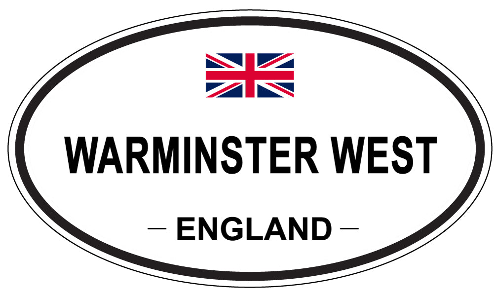 WARMINSTER WEST, England - Oval Magnet