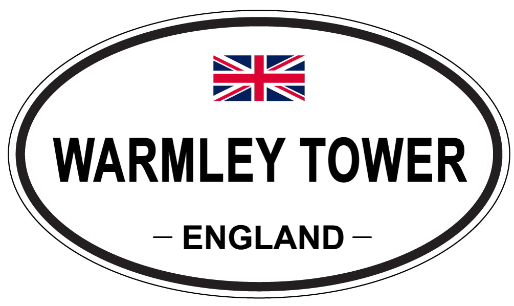 WARMLEY TOWER, England - Oval Magnet