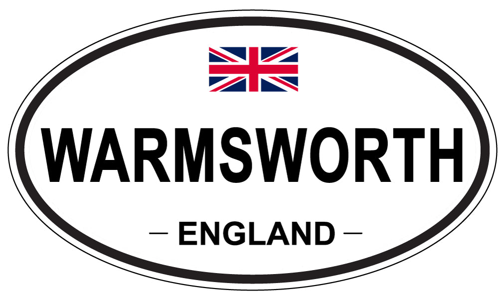 WARMSWORTH, England - Oval Magnet