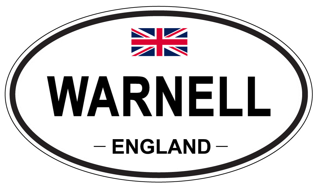 WARNELL, England - Oval Magnet