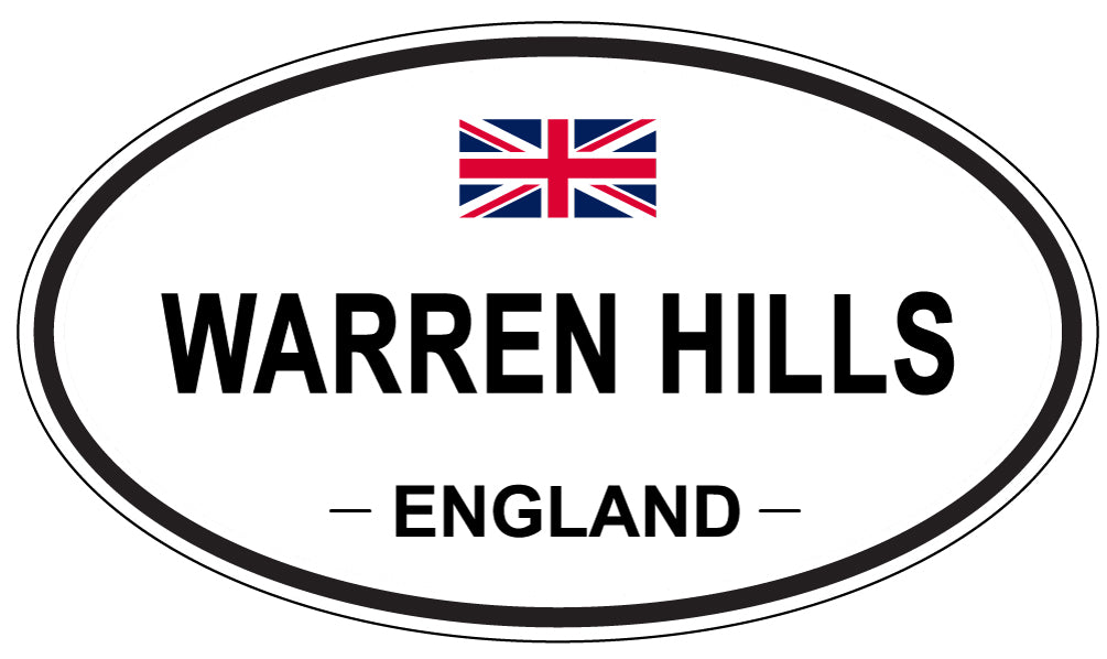 WARREN HILLS, England - Oval Magnet