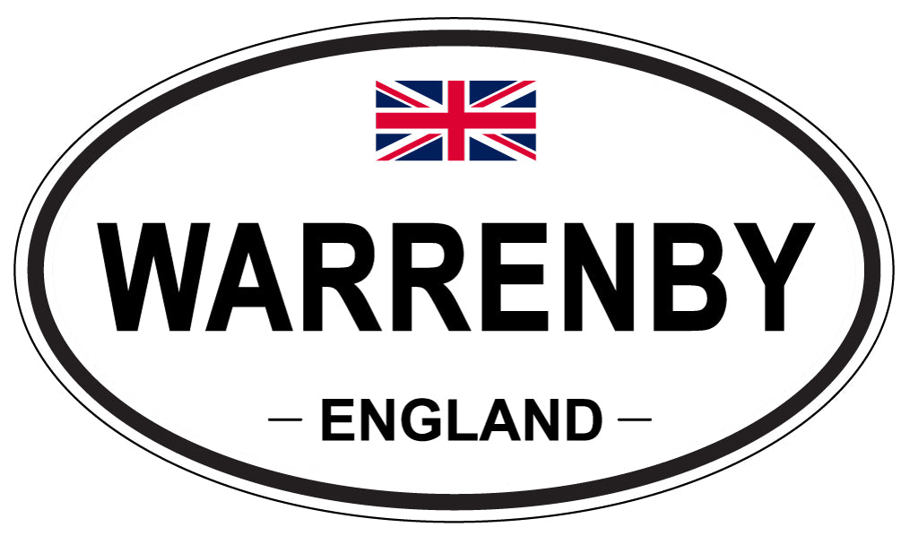 WARRENBY, England - Oval Magnet