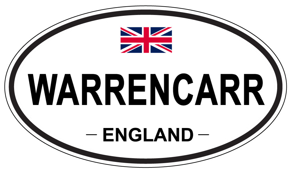 WARRENCARR, England - Oval Magnet