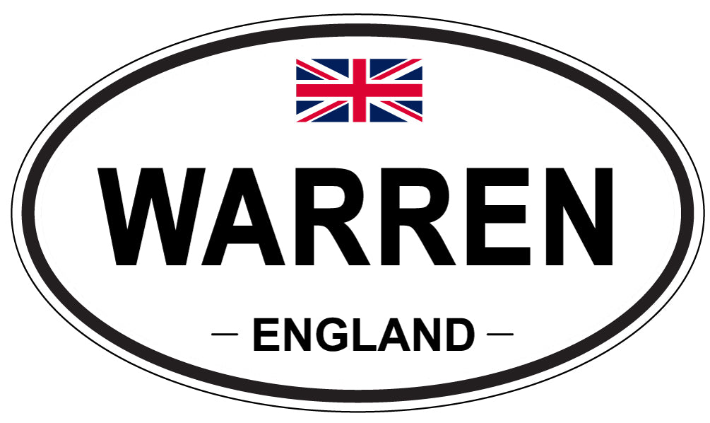 WARREN, England - Oval Magnet