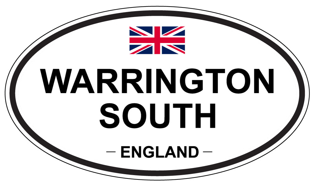 WARRINGTON SOUTH, England - Oval Magnet