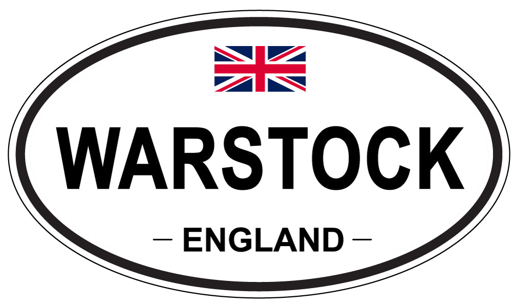 WARSTOCK, England - Oval Magnet