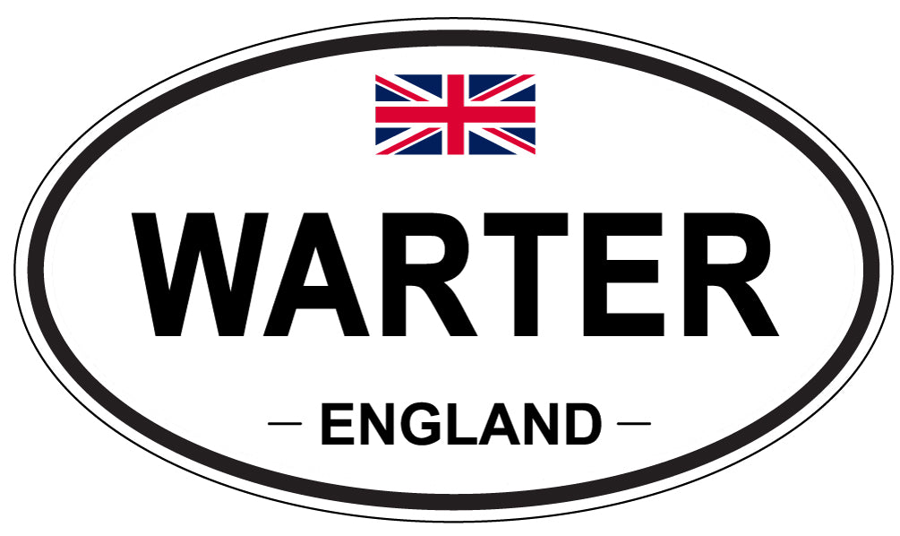 WARTER, England - Oval Magnet