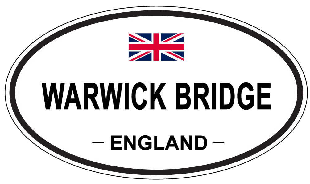 WARWICK BRIDGE, England - Oval Magnet