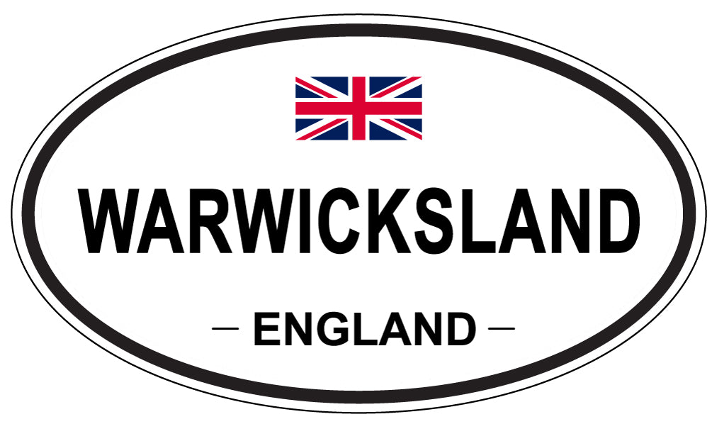 WARWICKSLAND, England - Oval Magnet