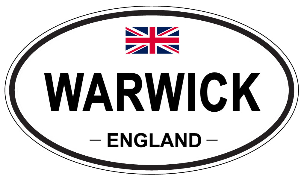 WARWICK, England - Oval Magnet