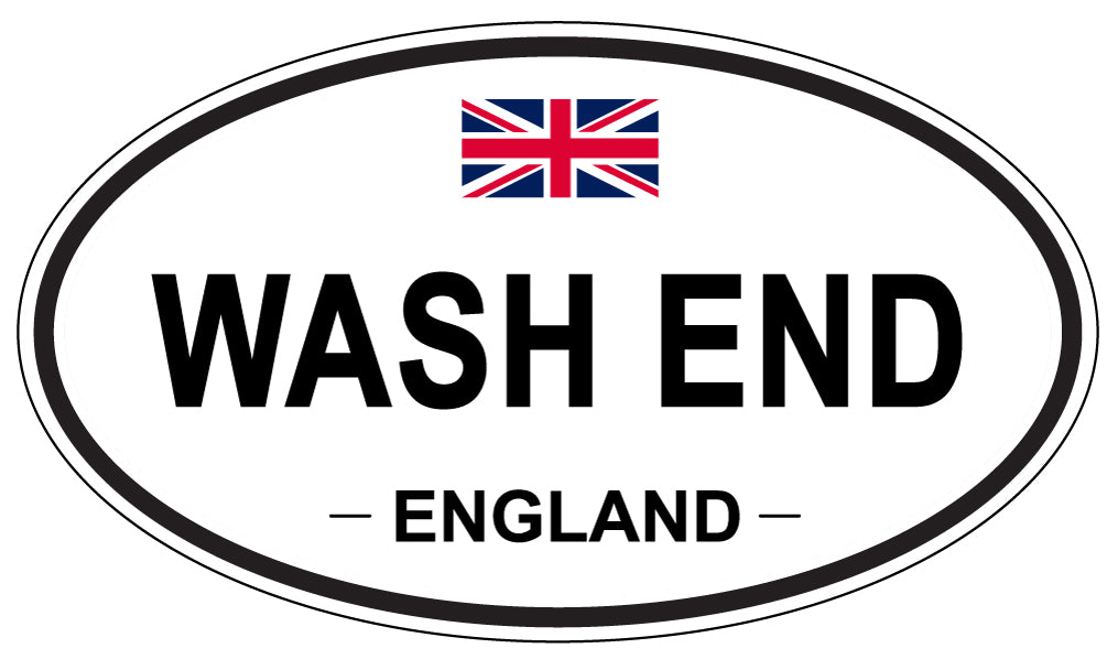 WASH END, England - Oval Magnet