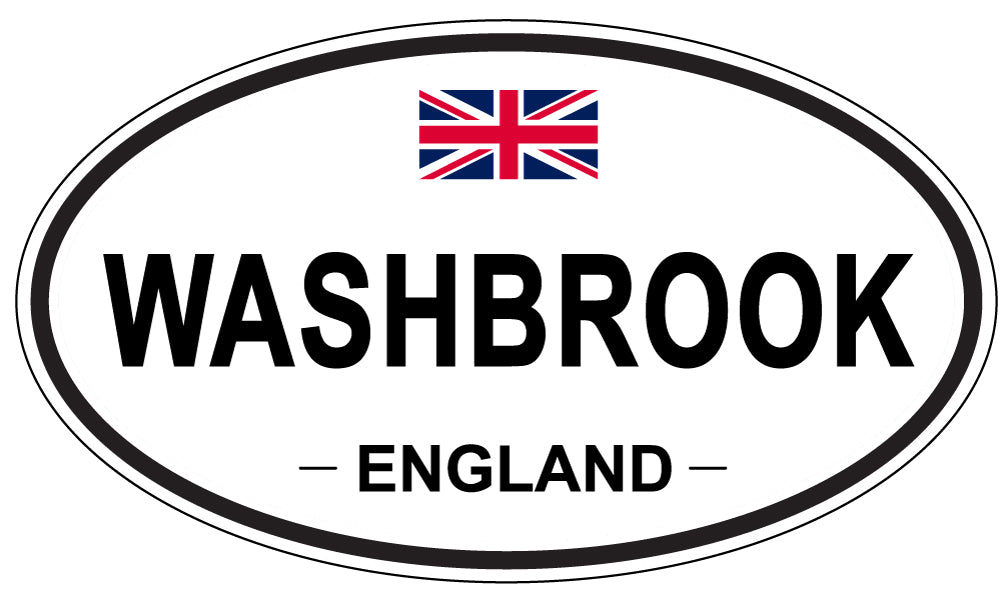 WASHBROOK, England - Oval Magnet