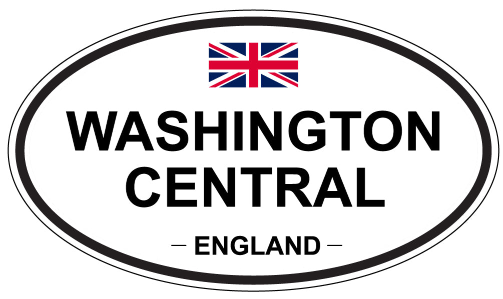 WASHINGTON CENTRAL, England - Oval Magnet