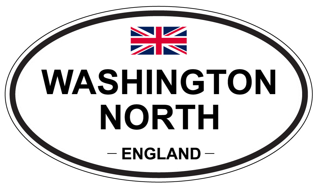 WASHINGTON NORTH, England - Oval Magnet