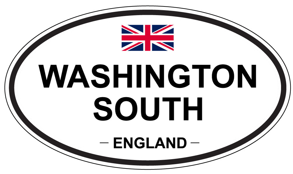 WASHINGTON SOUTH, England - Oval Magnet