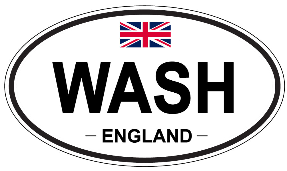 WASH, England - Oval Magnet
