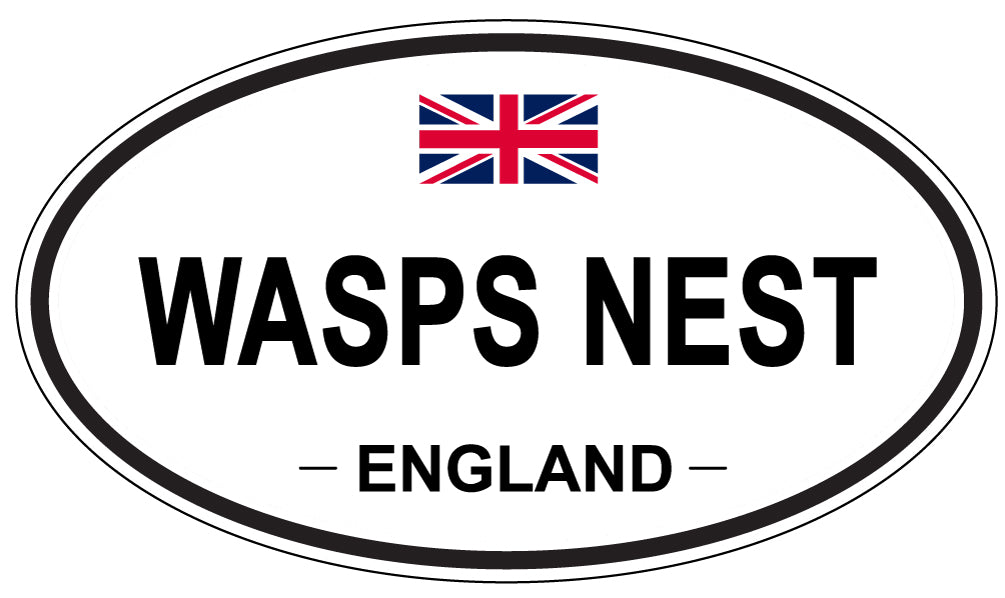 WASPS NEST, England - Oval Magnet