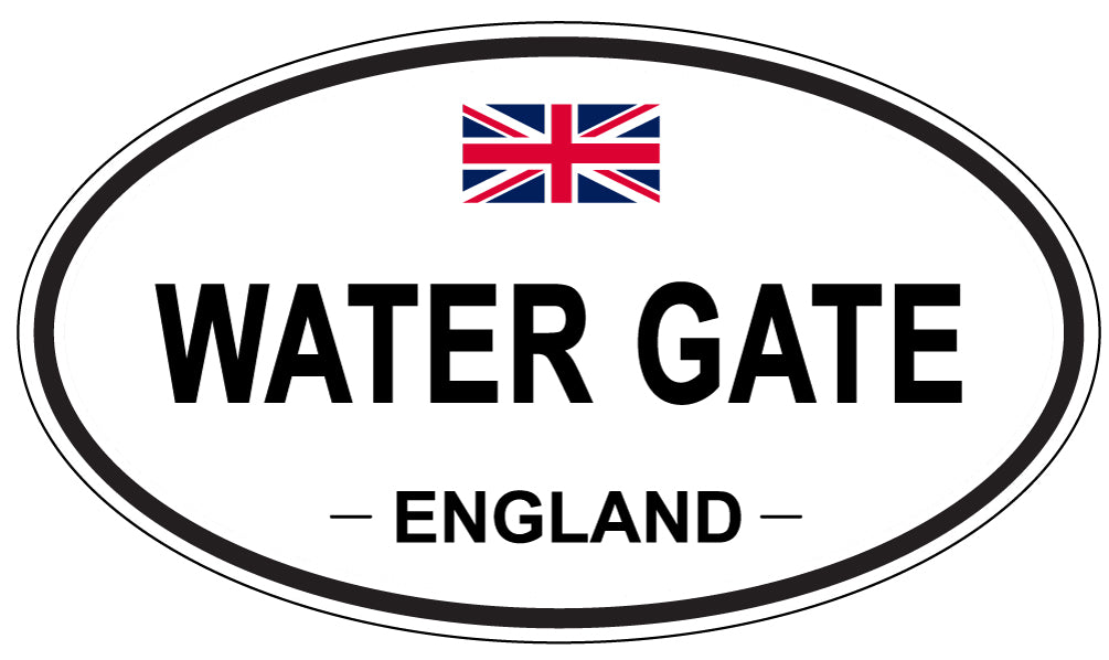 WATER GATE, England - Oval Magnet