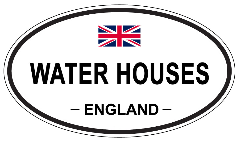 WATER HOUSES, England - Oval Magnet
