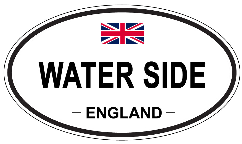 WATER SIDE, England - Oval Magnet