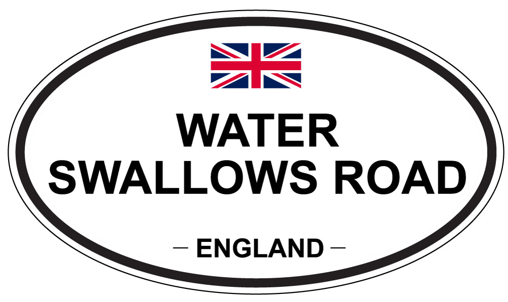 WATER SWALLOWS ROAD, England - Oval Magnet