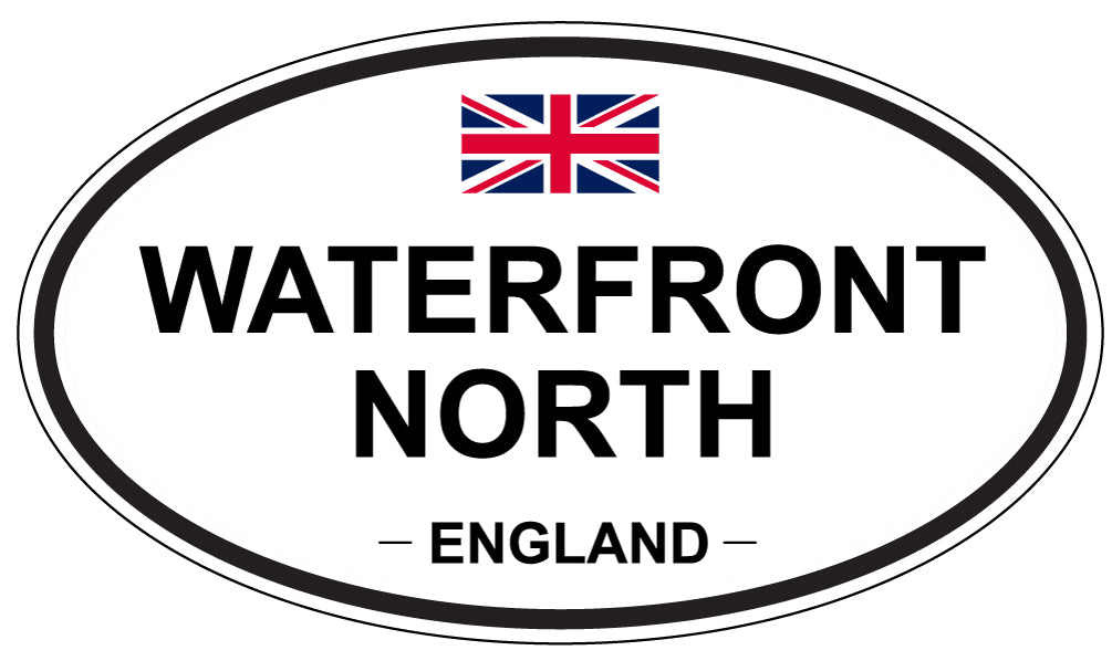 WATERFRONT NORTH, England - Oval Magnet
