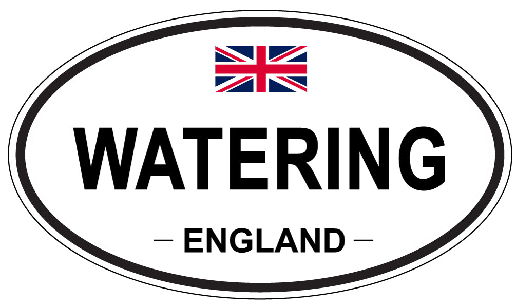 WATERING, England - Oval Magnet
