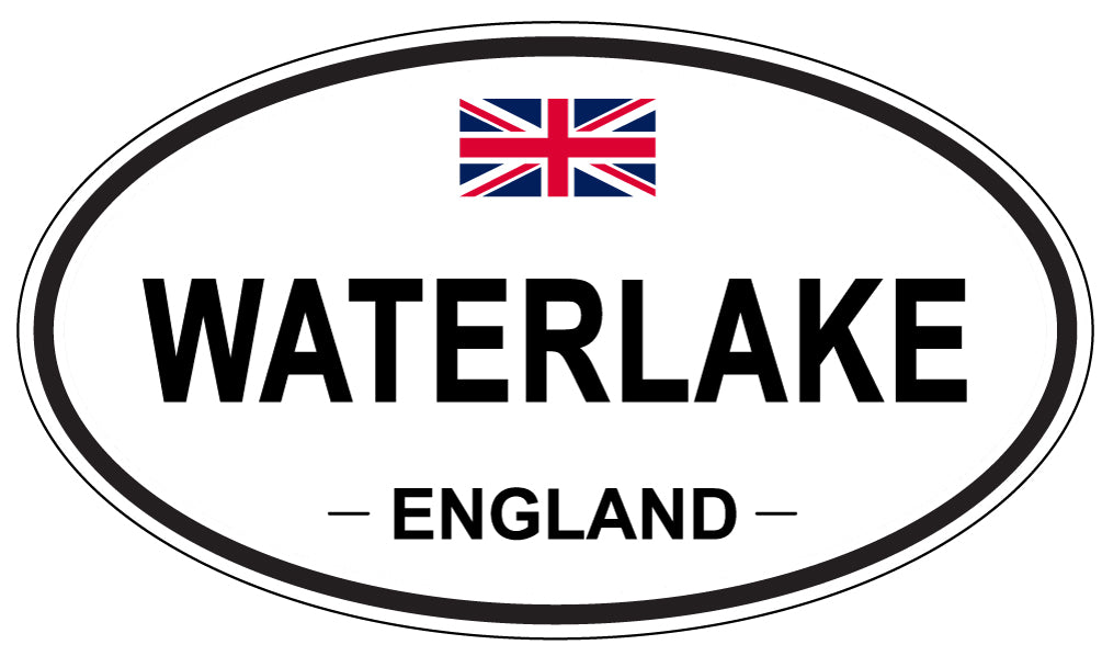 WATERLAKE, England - Oval Magnet