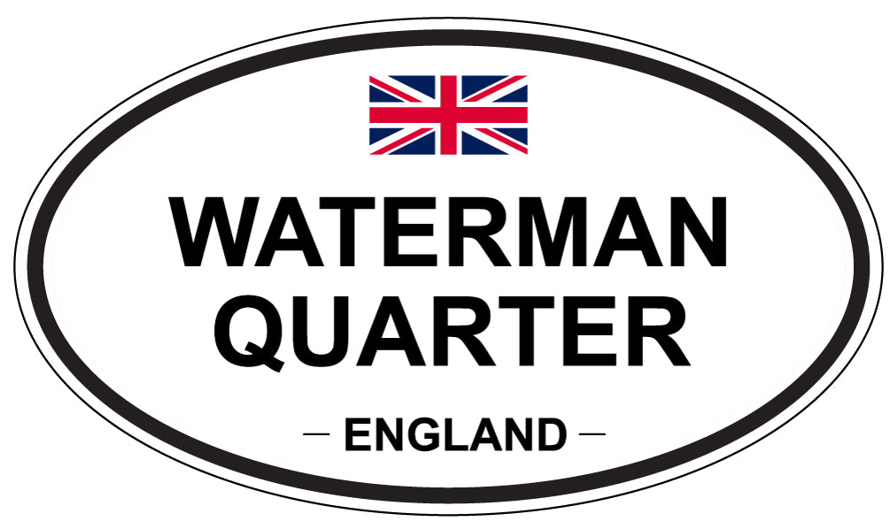 WATERMAN QUARTER, England - Oval Magnet