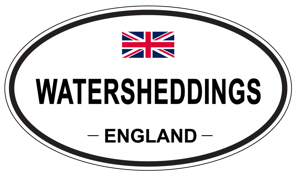 WATERSHEDDINGS, England - Oval Magnet